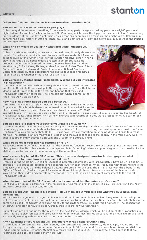 Stanton Interview