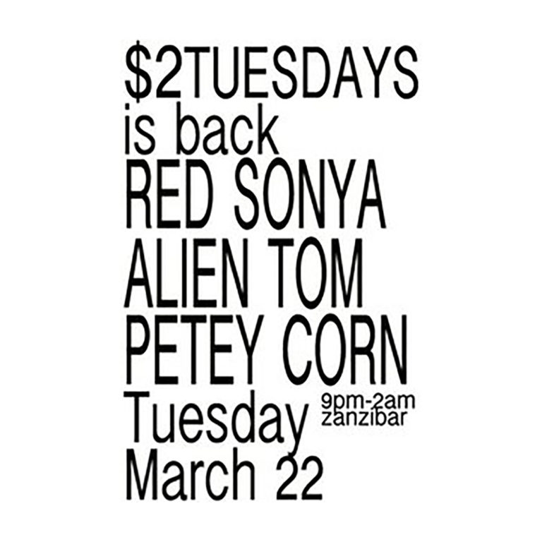 $2 Tuesday March 22 2011