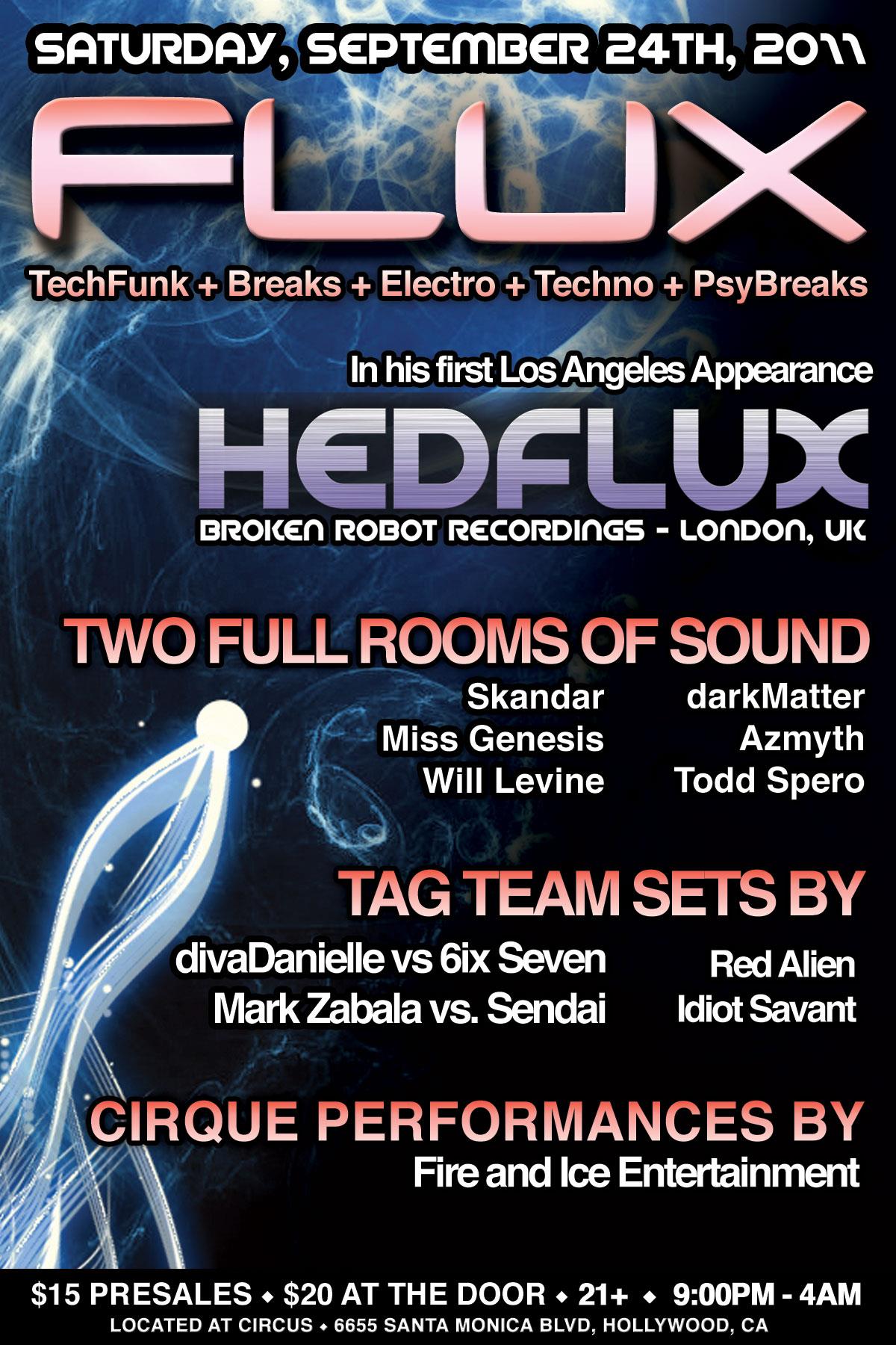 flux at circus with red alien