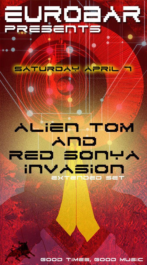 Red Alien Invasion Eurobar April 2012