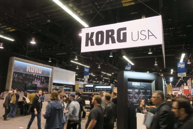 NAMM Show 2018 Korg Booth