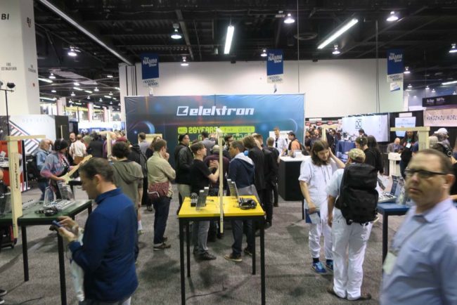 Elektron Booth at NAMM Show 2018