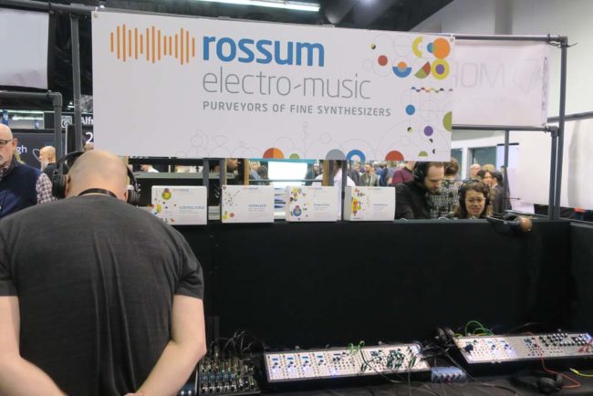 rossum eletro-music Booth NAMM 2018